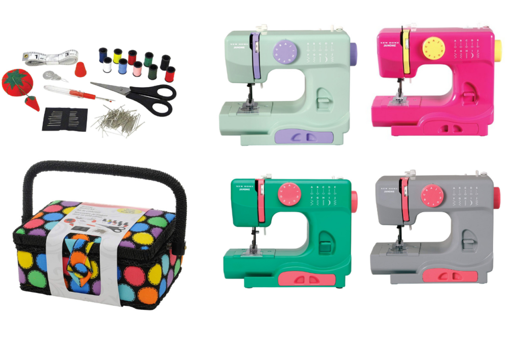 sewing machine and other equipments for girls- non toy gift ideas for kids