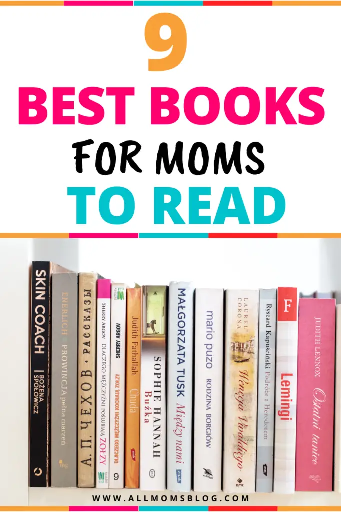 BEST BOOKS FOR MOMS- ALL MOMS BLOG PIN IMAGE