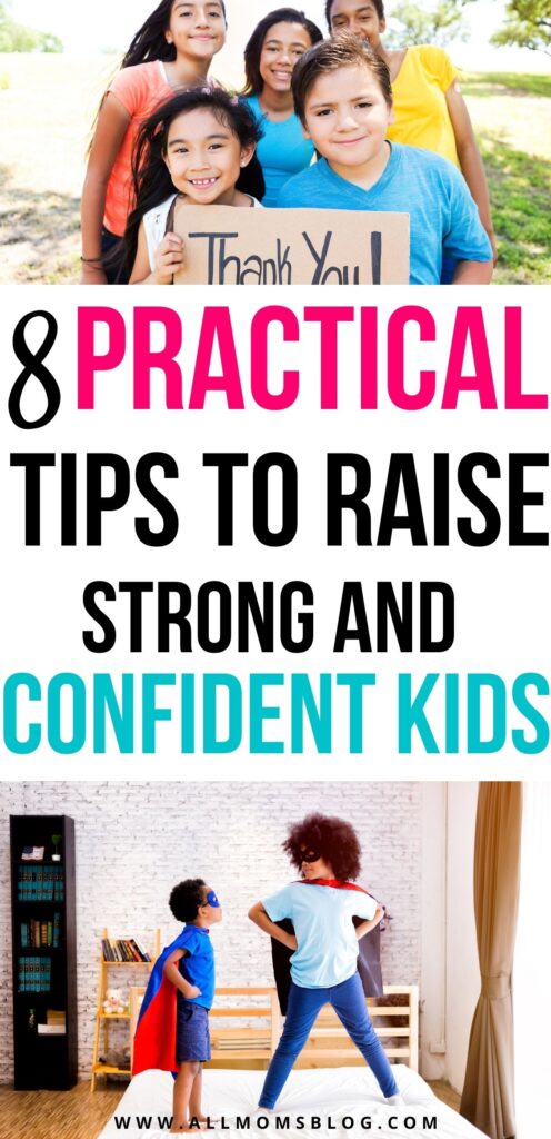 tips to raise smart and confident kids - pin image